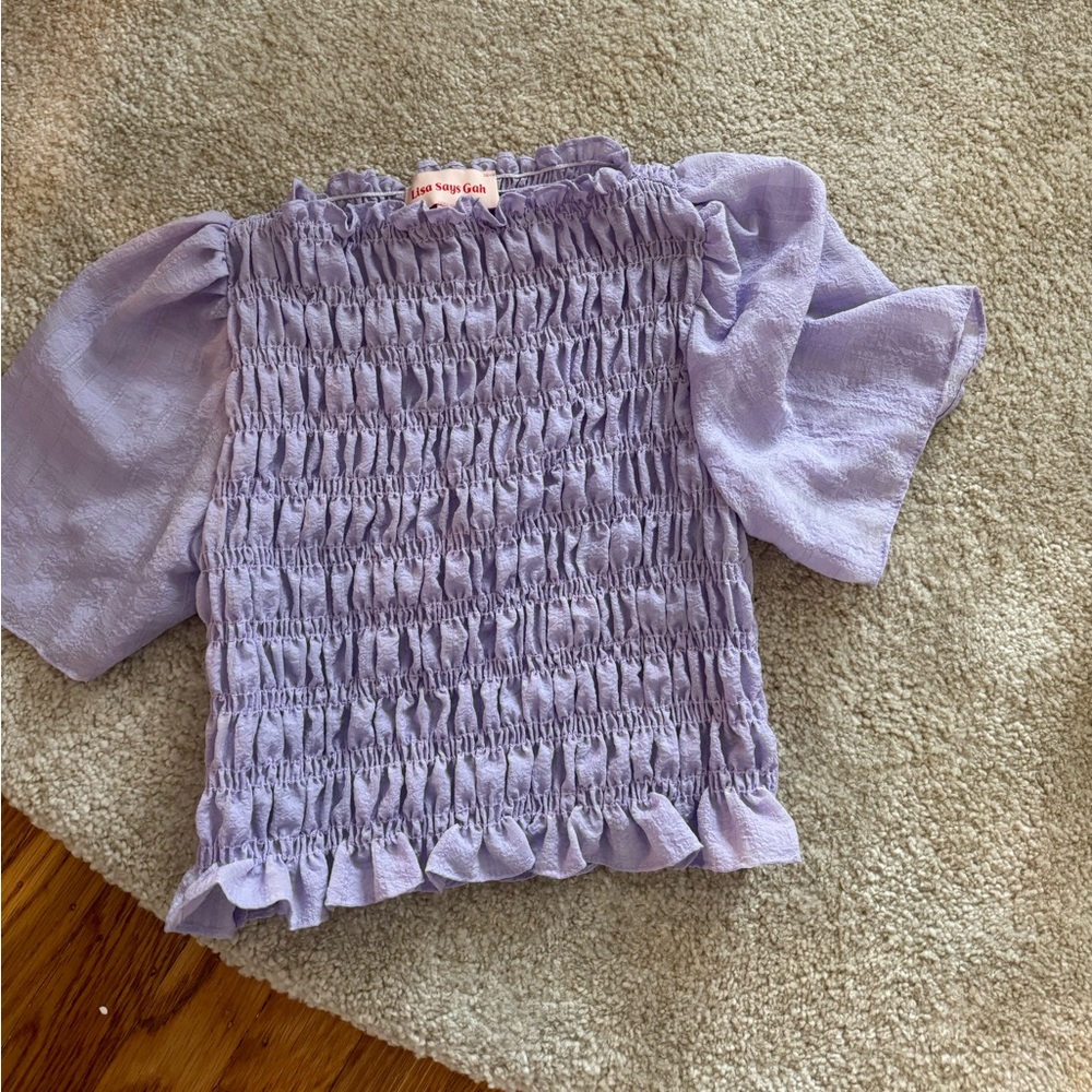Ruffled crop top! Super cute and flattering :)